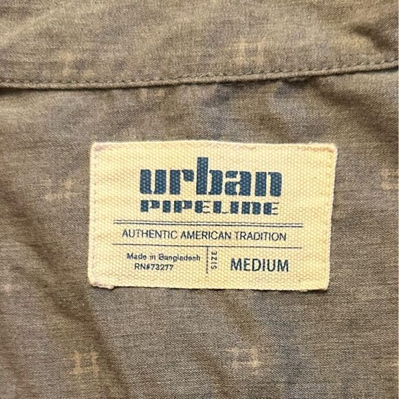 Urban Pipeline Charcoal Button-Up Shirt - Picture 3 of 3